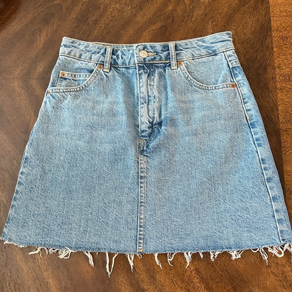 Topshop denim skirt
